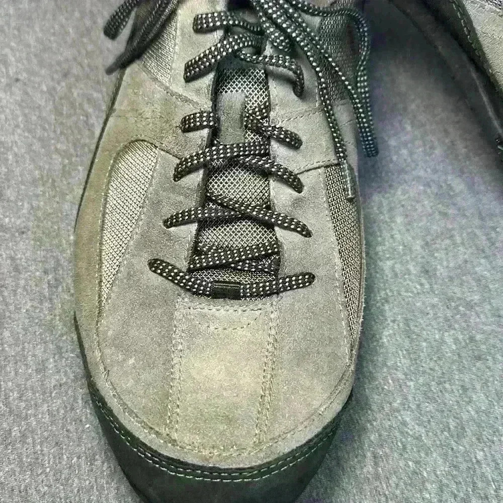 Timberland Men’s Gray Leather Lace Up Casual Woodland Sneaker Men’s Size 13 - Picture 11 of 14